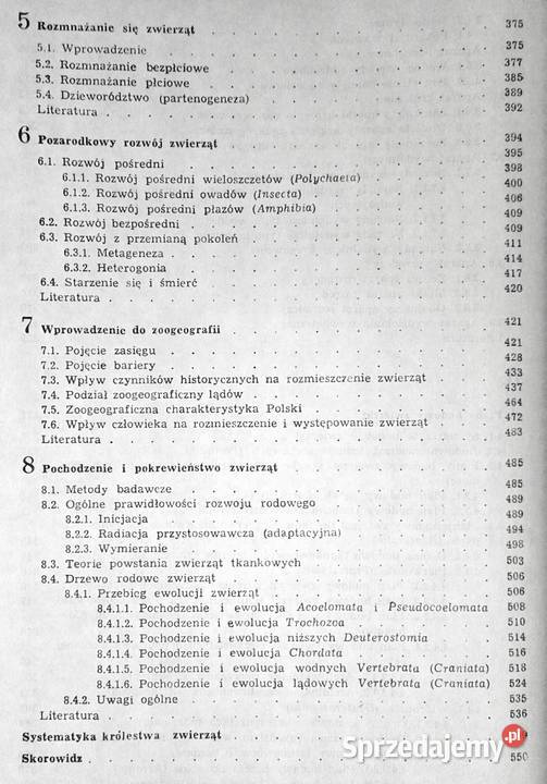 Zoologia Tom 1 Część ogólna B Aleksander Rajski Chełm