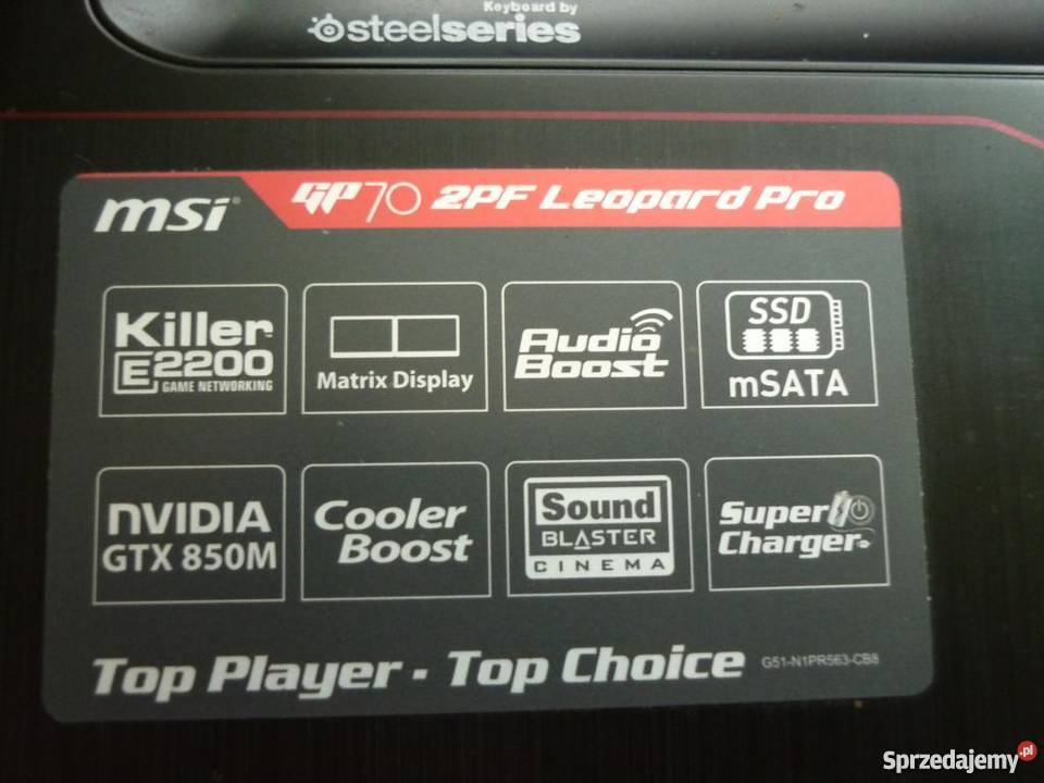 Msi gp70 2pf leopard pro Intel i5 8gb Ram GTX850 8GB MSI łódzkie Opoczno