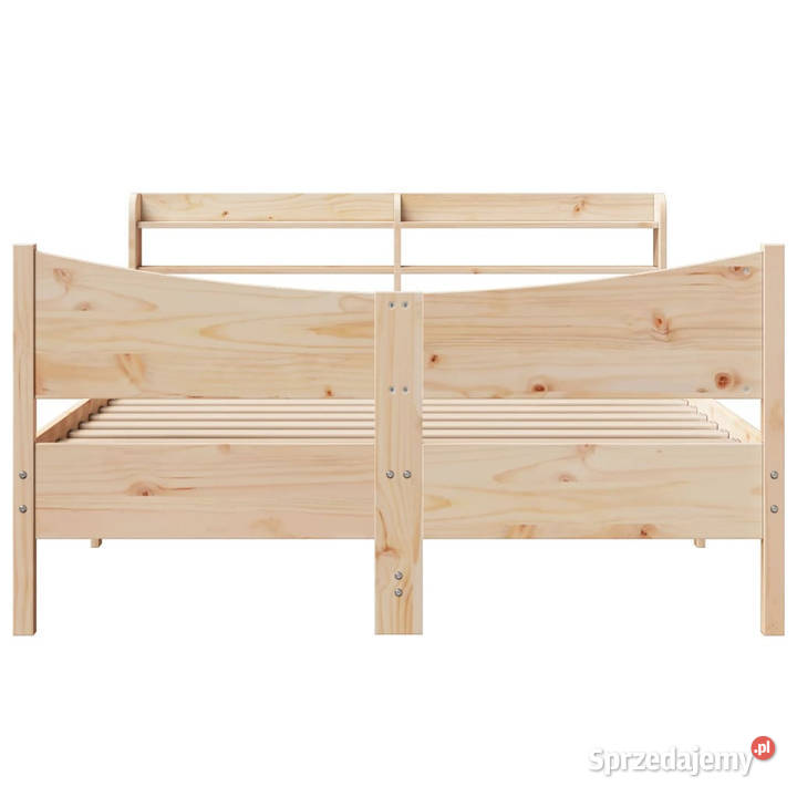 Rama łóżka z wezgłowiem lite drewno sosnowe 218cm mazowieckie sprzedam