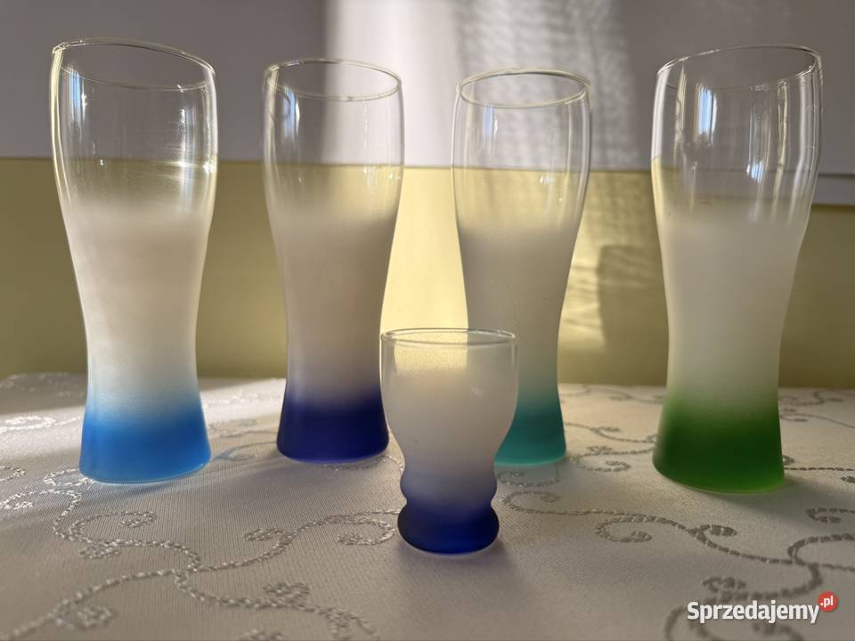 Zestaw Szklanek Szronionych Kieliszek Vintage Szklanki i kufle Czerwionka-Leszczyny