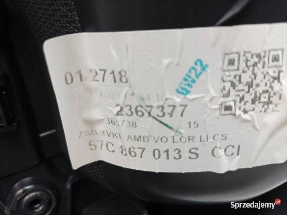 TAPICERKA BOCZEK LEWY PRZÓD UK Skoda Karoq I Rok produkcji 2023