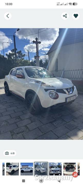 Nissan juke biała perła Juke Samochody osobowe Rybnik sprzedam