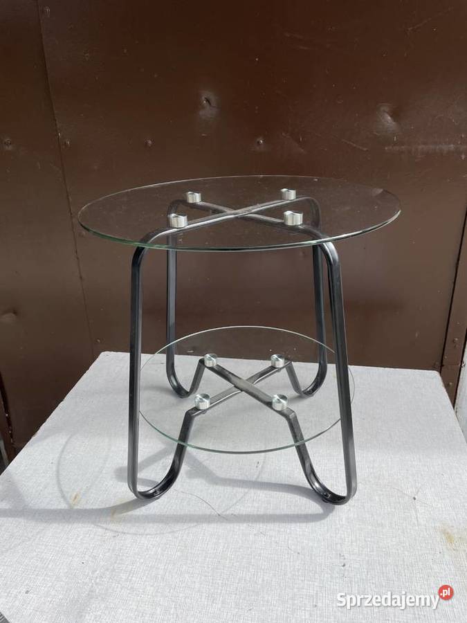 mały stolik kawowy ze szklanym blatem Pruszcz Gdański