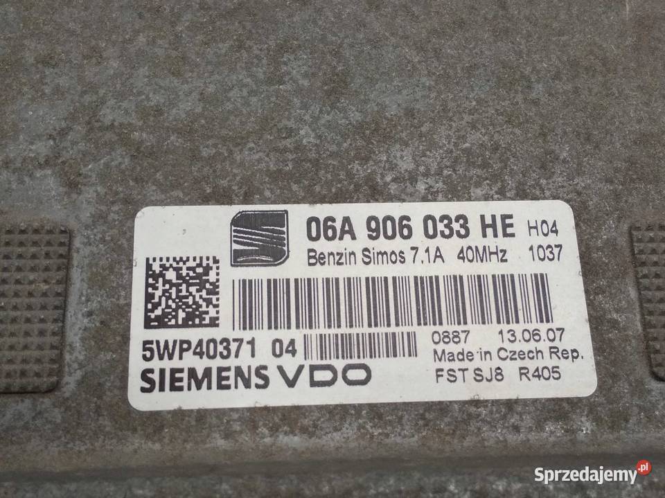 STEROWNIK SILNIKA 06A906033HE 5WP40371 16 B 102