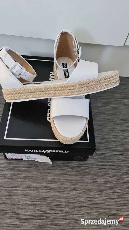 Nowe skórzane espadryle sandały Karl Lagerfeld zachodniopomorskie Nowogard