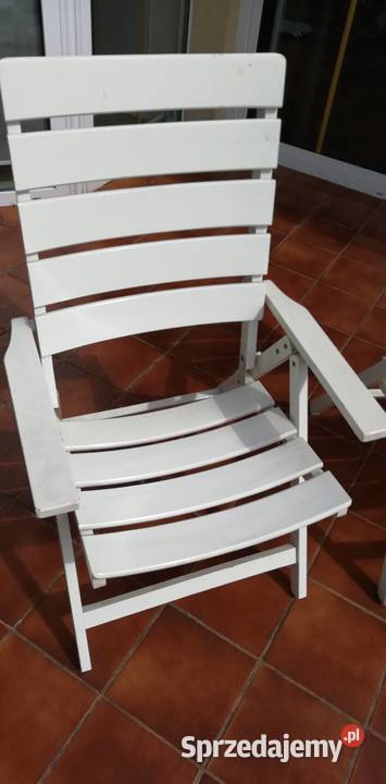 Leżak drewniany regulowane oparcie leżaki Garwolin