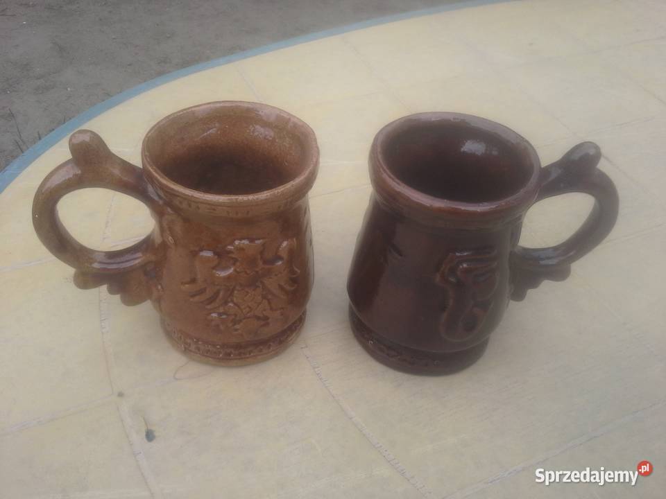 Kufel z orłem XX w Porcelana i szkło Warszawa