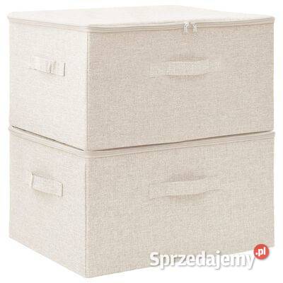 vidaXL Pojemniki 2 tkanina 43x34x23 Warszawa sprzedam