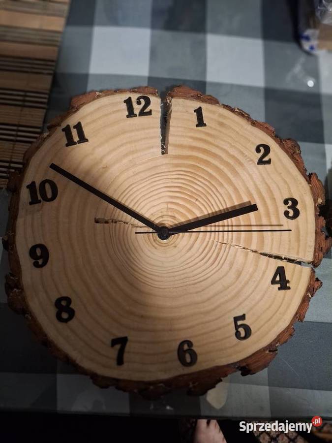 Zegar z plastra drewna średnica 30 łódzkie Łódź