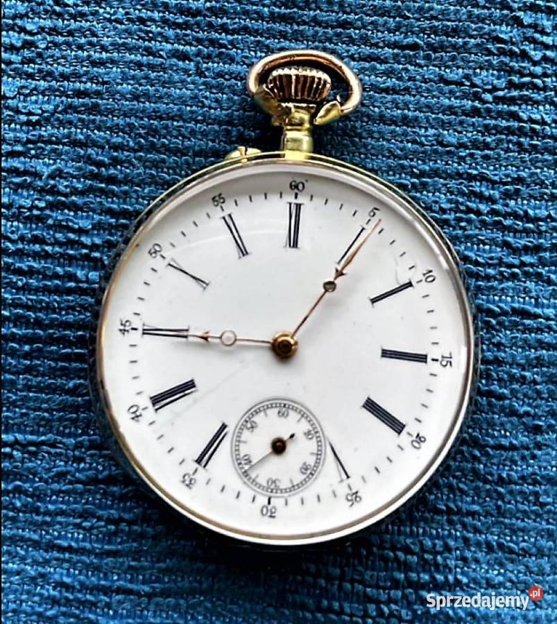 Luksusowy Kolekcjonerski Złoty zegarek 14k Poraj