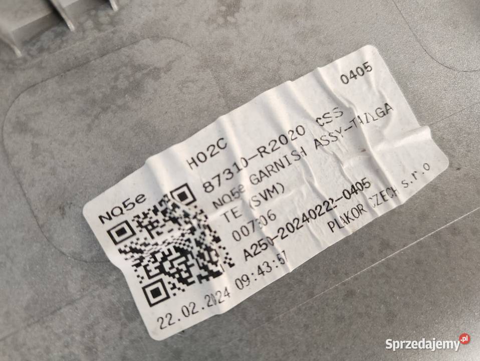 Blenda Poszycie Klapy Bagażnika Kia Sportage V Pleszew