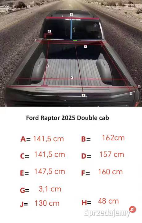 Zabudowa Forda Rengera Raptora doublecab 2025 Zbuczyn