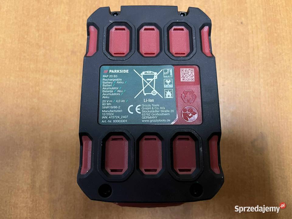 Akumulator LiIon Parkside 20 V 4 Ah PAP20B3 PAP Elbląg
