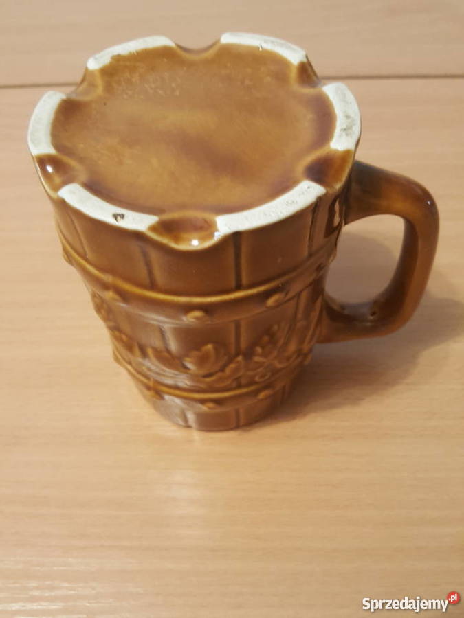 KUFEL kamionkowy do piwa kamionka z PRL z Złotniki