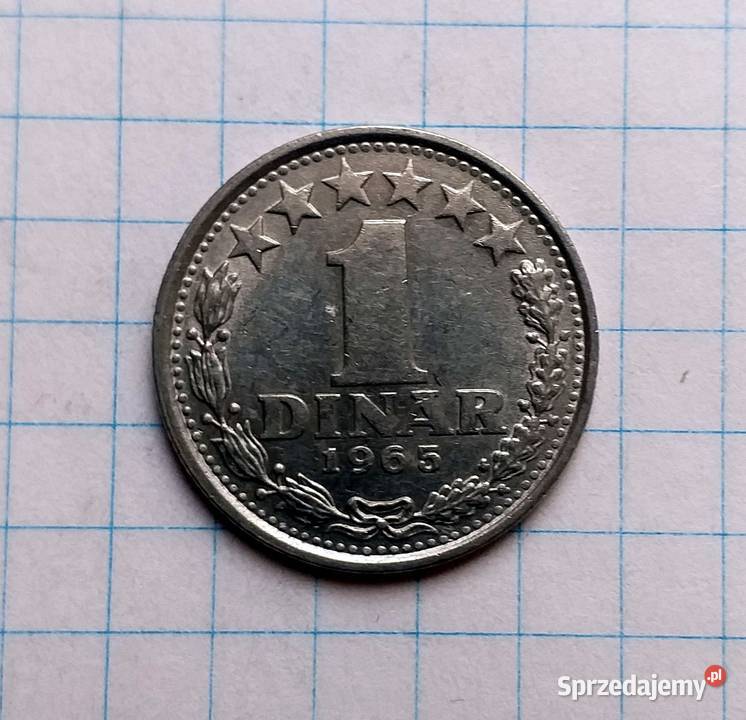 1 DINAR 1965 JUGOSŁAWIA lubelskie Piszczac