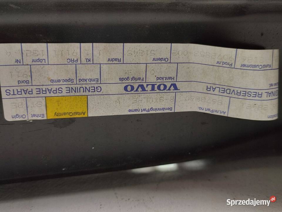 SŁUPEK LEWY B VOLVO S40 20042012 NOWY ORYGINALNY