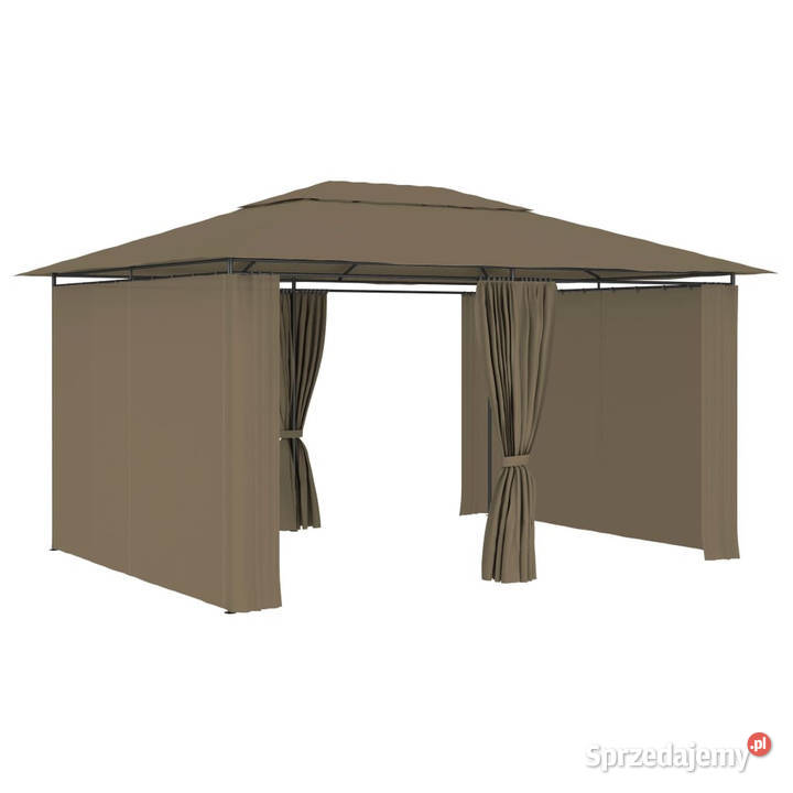 Namiot ogrodowy z zasłonami 4 x 3 m taupe 180 gm Warszawa