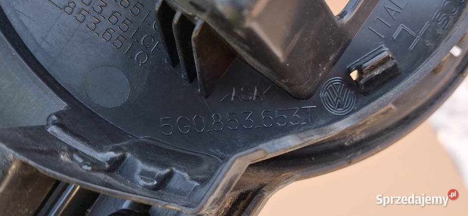 VW GOLF VII LIFT EGOLF GRILL ATRAPA ZDERZAKA Bieleń