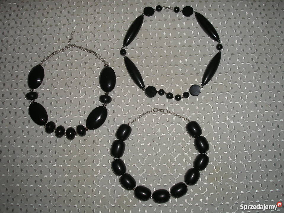 czarne krótkie korale Słupsk