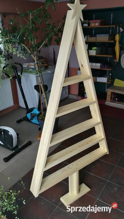 Świąteczna choinka drewniana choinka trókąt z Pozostałe Radków