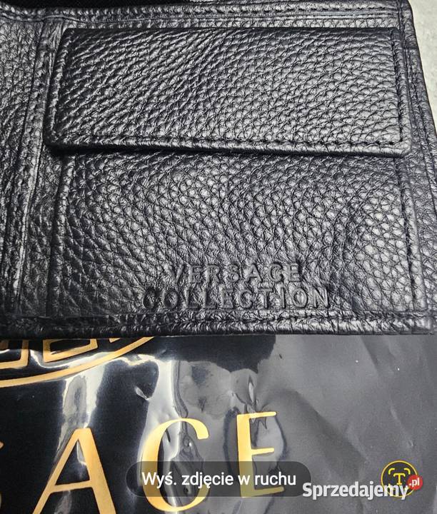 Portfel versace skóra naturalna Dodatki Poznań