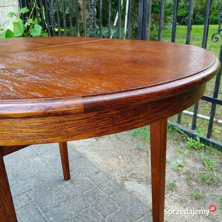 Stół owalny rozkładany Mid century Skandynawia Radomsko