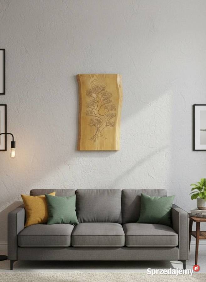 Złote Drzewo w Jesionie Obraz Żywica Live Edge Żywiec