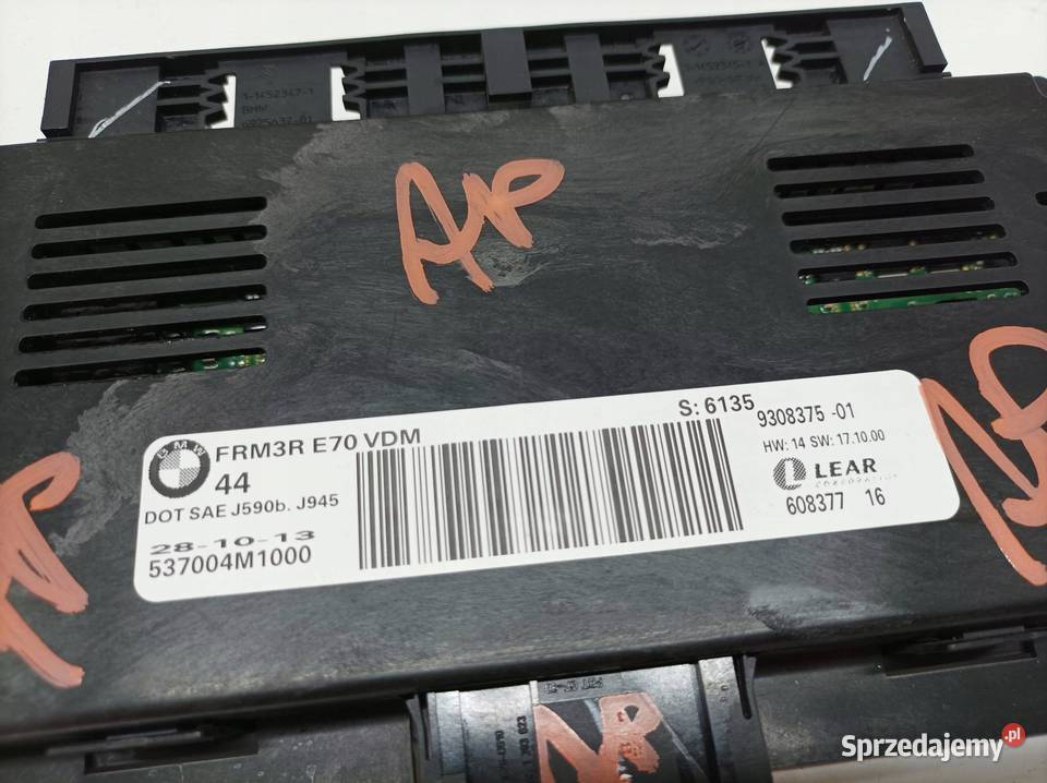 MODUŁ ŚWIATEŁ 9308375 Bmw X6 I 20092014 E71