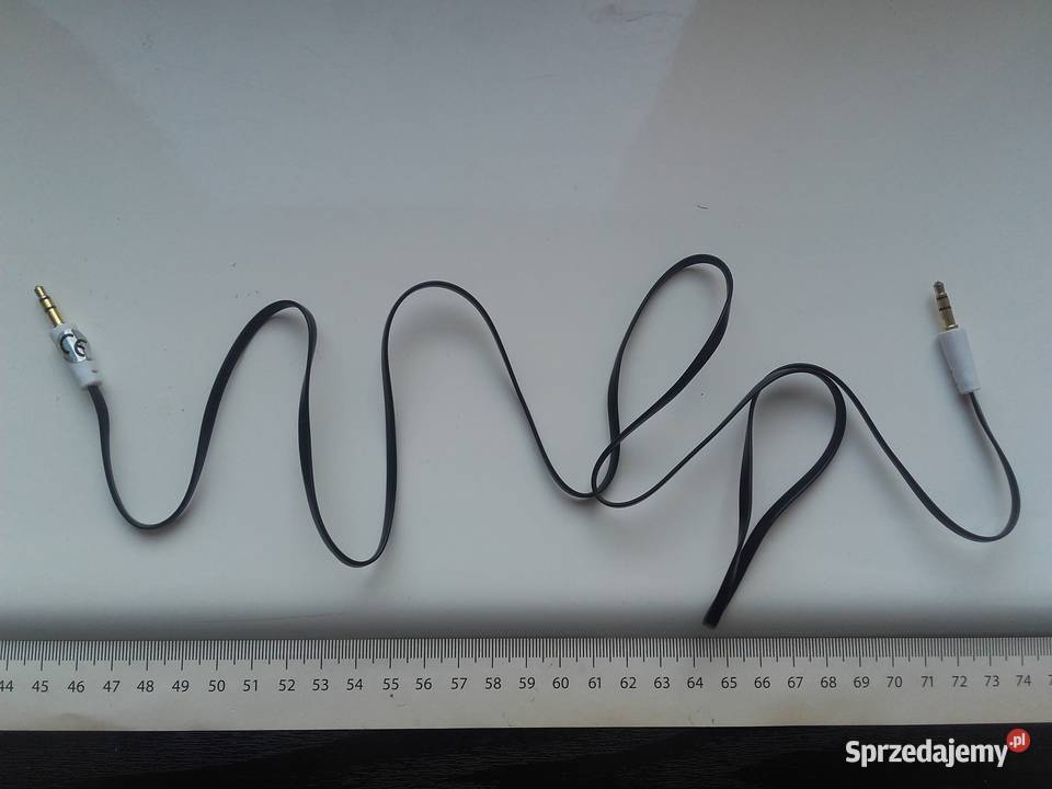 Kabel audio 1m AUX miniJack 35mm płaski stereo kujawsko-pomorskie Bydgoszcz