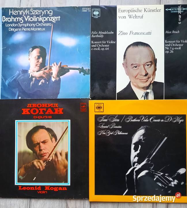 5 albumów winylowych z muzyką skrzypcową Wronki sprzedam