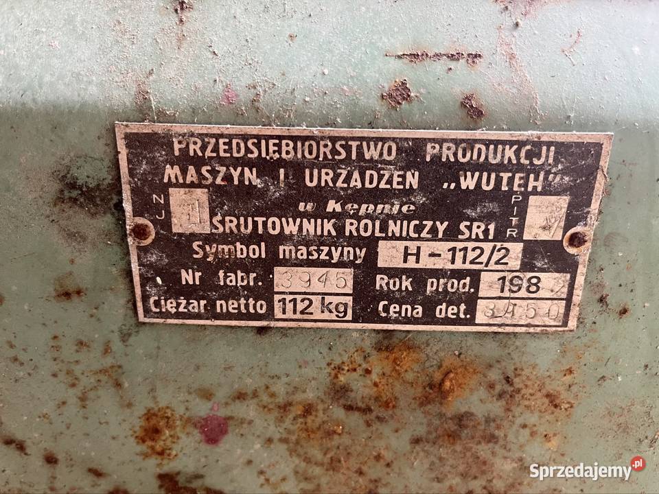 Śrutownik Maszyny rolnicze śląskie Koziegłowy