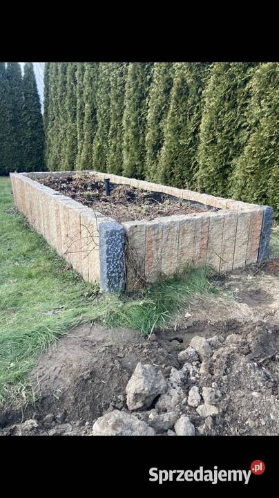 Palisada beton ozdobny imitacja kamienia słupek Oborniki Śląskie