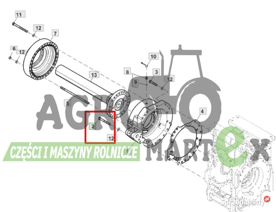 19M9575 ŚRUBA M20x180 JD