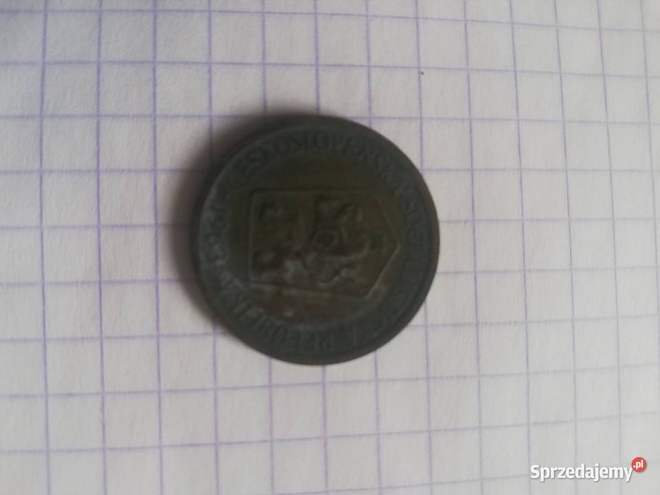 Moneta 1 korona czechosłowacka Łódź