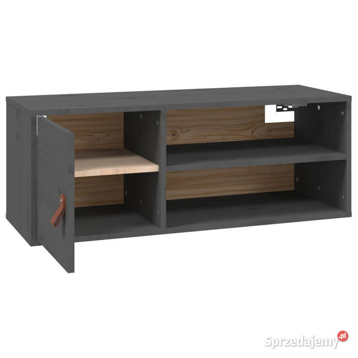 Szafka ścienna szara 80x30x30 lite drewno Warszawa