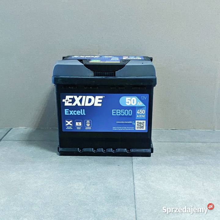 Akumulator Exide Excell 50Ah 450A Grudziądz Układ elektryczny kujawsko-pomorskie