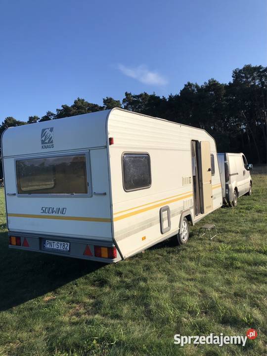 Duża przyczepa campingowa z małym dmc 1100 Knaus Kempingowe Zbąszyń
