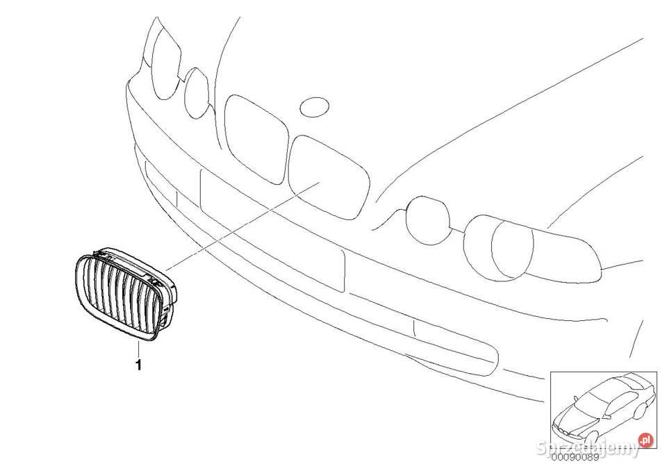 Krata wlotu powietrza lewa BMW 51138208489 dolnośląskie Wrocław