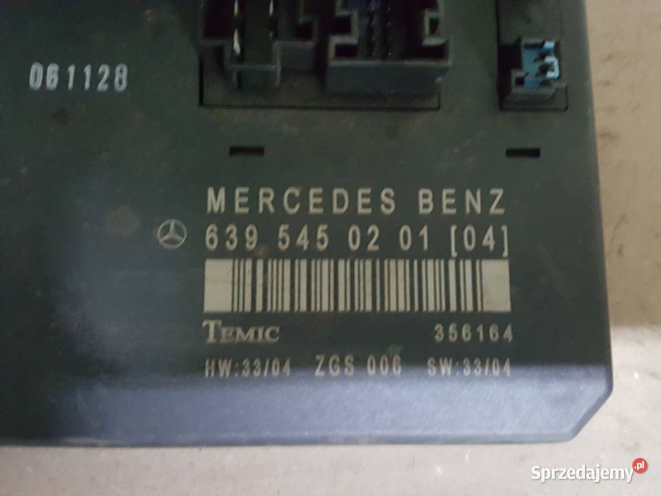 Moduł bezpieczników komfortu mercedes W 639 22 kujawsko-pomorskie Gniewkowo