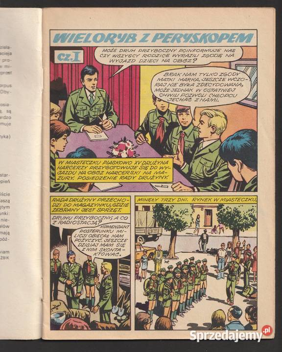 KAPITAN ŻBIK WIELORYB Z PERYSKOPEM 1978 Łódź