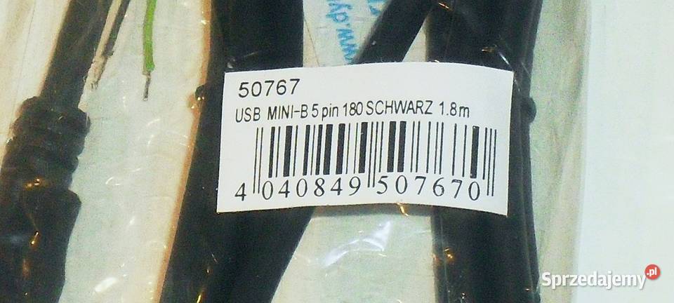 Kabel przewód MINI USB 3 żyły kable, taśmy, przedłużacze śląskie sprzedam