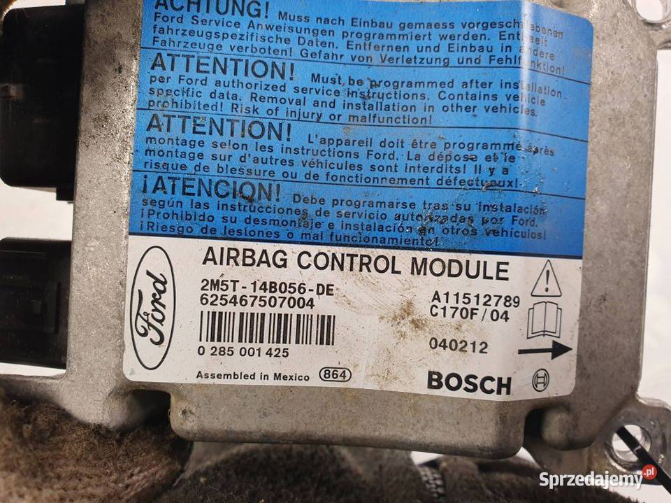 SENSOR AIRBAG FORD FOCUS MK1 2M5T14B056DE Lipno