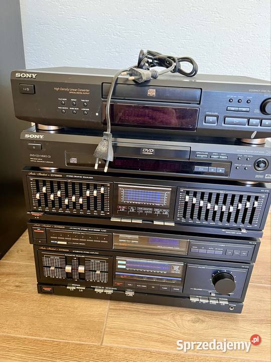Wieża stereo z głośnikami altus stara Ochaby Wielkie