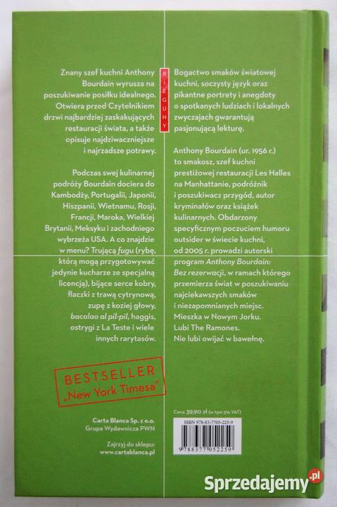 Anthony Bourdain Świat kuchni Wyd Carta Blanca Lublin