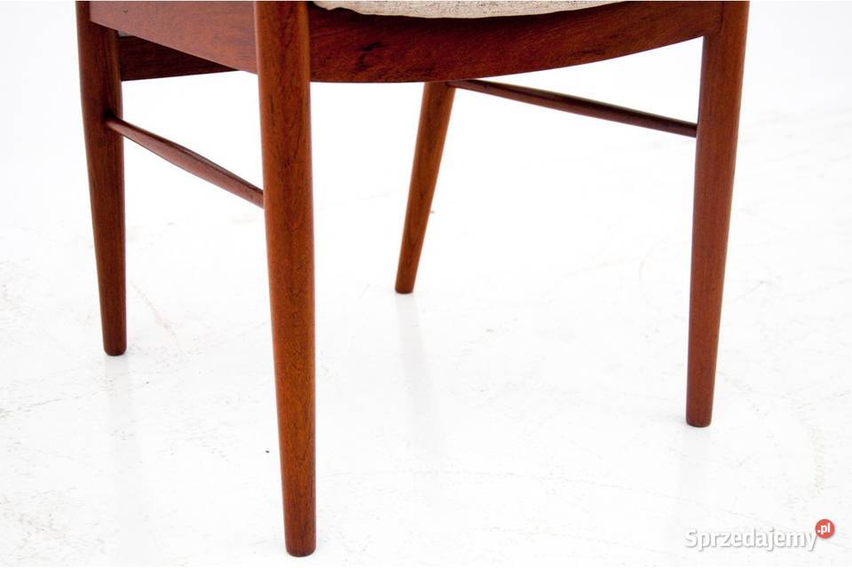 Dwa tekowe krzesła duński design lata 60 Chorzów