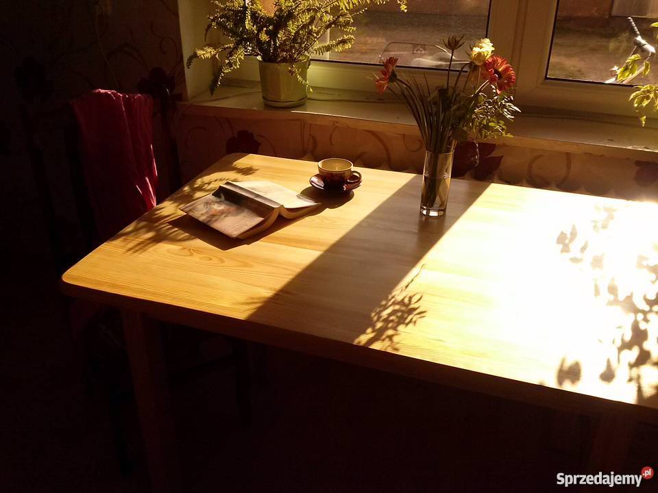 NOWY masywny stół 70X70x75 drewniany do kuchni Sosnowiec