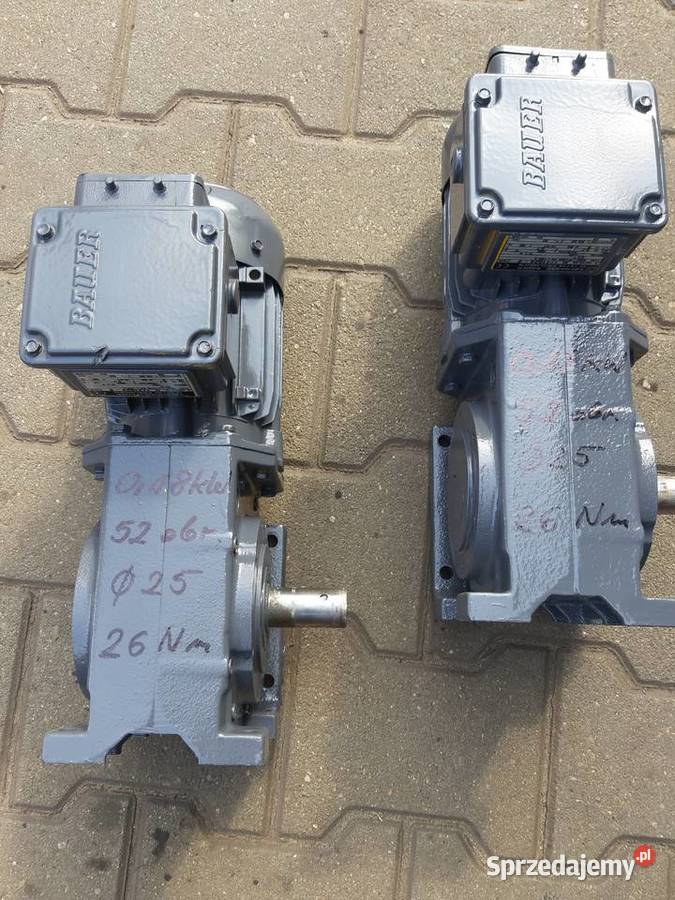 Motoreduktor 018 kW 52 obr Produkcja Leszno