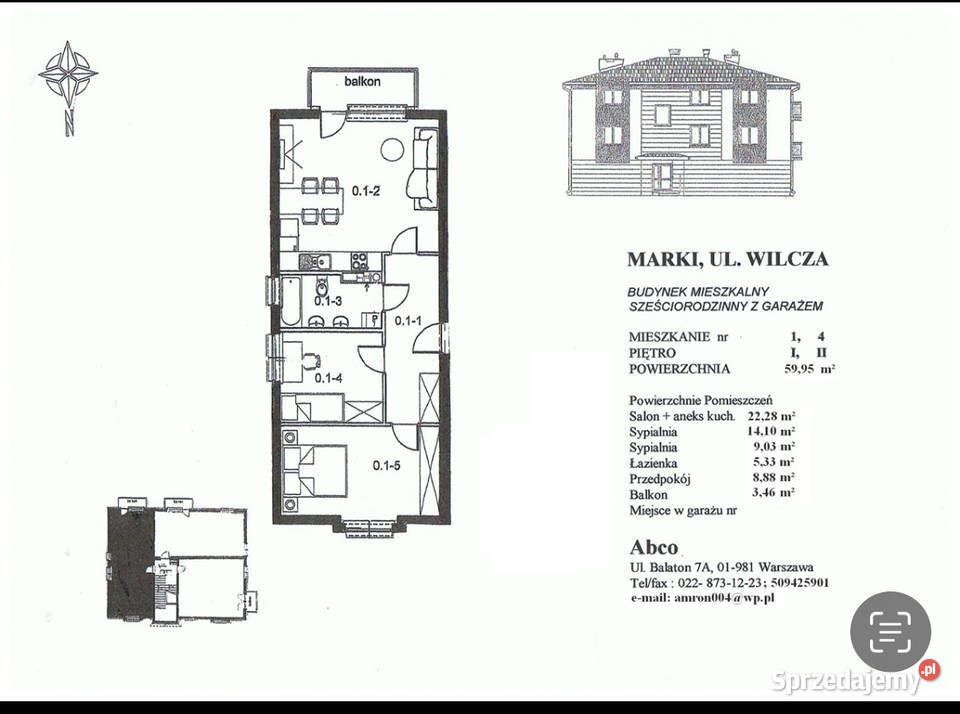 Sprzedam mieszkanie 3 pokoje balkon 60m2 Marko balkon Sprzedaż Sprzedaż Marki