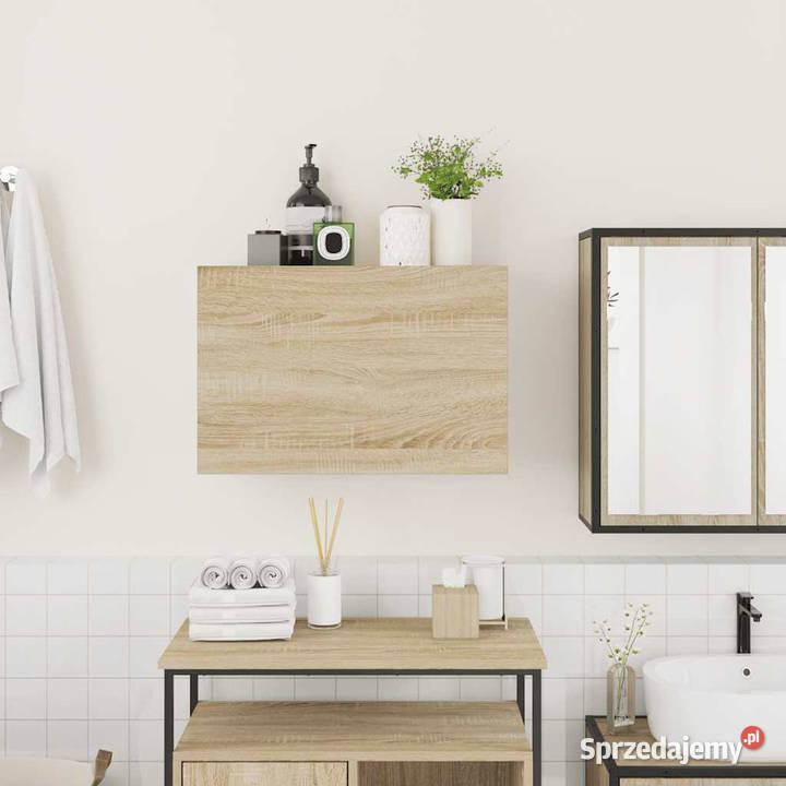 Wisząca szafka łazienkowa dąb sonoma 60x25x40 Warszawa