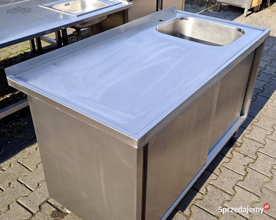 ZLEW 2 KOMOROWY Z SZAFKĄ DRZWI SUWANE 1407085 Nowe Skalmierzyce
